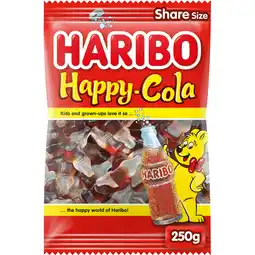 Jumbo Haribo Happy Cola 250 g aanbieding