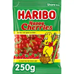 Jumbo Haribo Happy Cherries 250 g aanbieding
