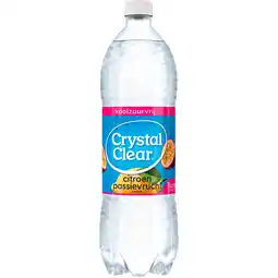Jumbo Crystal Clear Koolzuurvrij Citroen Passievrucht 1L aanbieding