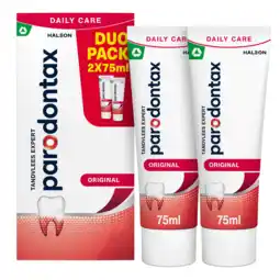 Jumbo Parodontax Original Daily Care Tandpasta Duo Pack 2 x 75 ML aanbieding