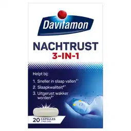 Jumbo Davitamon Voedingssupplement Nachtrust 3-in-1 20 caps aanbieding