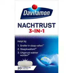 Jumbo Davitamon Voedingssupplement Nachtrust 3-in-1 20 caps aanbieding
