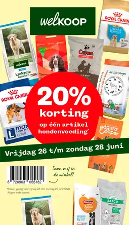 Welkoop op één artikel hondenvoeding aanbieding