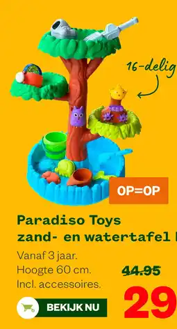 Welkoop Paradiso Toyszand- en watertafel boom aanbieding