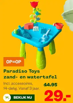 Welkoop Paradiso Toys zand en watertafel aanbieding