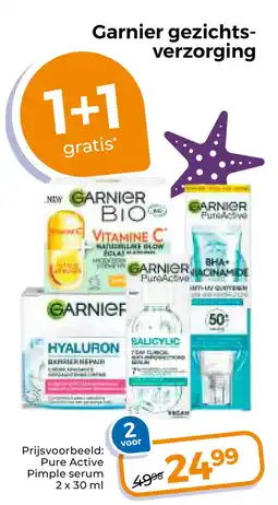 Trekpleister Garnier gezichts- verzorging aanbieding