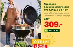 Welkoop Napoleon houtskoolbarbecuePro Kettle Ø 57 cm aanbieding