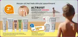 Trekpleister ALTRUIST DERMATOLOGIST SUNSCREEN aanbieding
