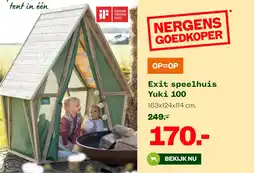 Welkoop Exit speelhuis Yuki 100 aanbieding