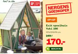 Welkoop Exit speelhuis Yuki 100 aanbieding