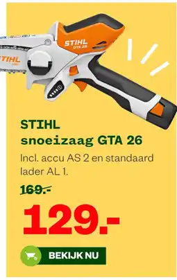 Welkoop Stihl snoeizaag GTA 26 aanbieding