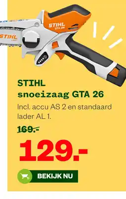 Welkoop STIHL snoeizaag GTA 26 aanbieding