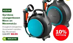 Welkoop Gardena slangenboxen Move en Movematic aanbieding