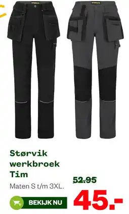 Welkoop Størvik werkbroek Tim aanbieding