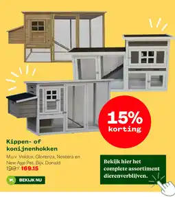 Welkoop Kippen- of konijnenhokken aanbieding