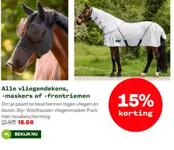 Welkoop Alle vliegendekens, -maskers of -frontriemen aanbieding