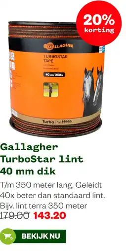 Welkoop Gallagher TurboStar lint 40 mm dik aanbieding