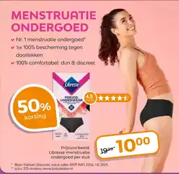 Trekpleister Libresse PERIOD UNDERWEAR aanbieding