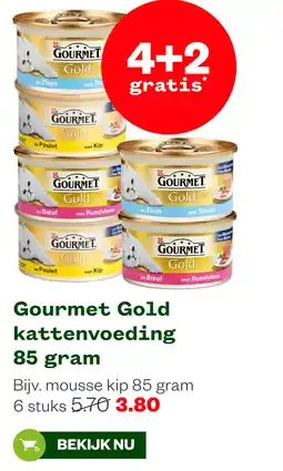 Welkoop Gourmet Gold kattenvoeding 85 gram aanbieding