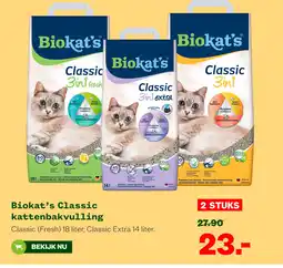 Welkoop Biokat's Classic kattenbakvulling aanbieding