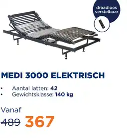 TotaalBED Lattenbodem Medi 3000 elektrisch draadloos aanbieding