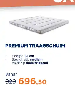 TotaalBED Topmatras Premium | traagschuim aanbieding