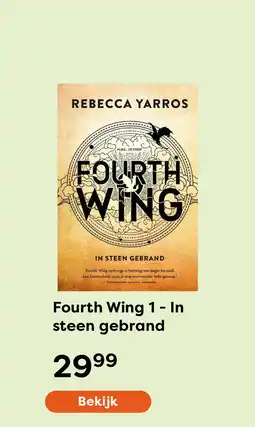 The Read Shop Fourth Wing 1 - In steen gebrand aanbieding
