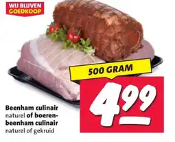 Nettorama Beenham culinair naturel of boeren- beenham culinair aanbieding