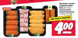 Nettorama Boomstam, slavink of gehakt cordon bleu pak 5 stuks of Green Earth Kitchen boomstam aanbieding