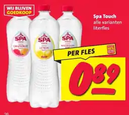 Nettorama Spa Touch alle varianten literfles aanbieding
