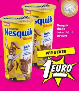 Nettorama Nesquik shake beker aanbieding