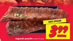 Nettorama Gegaarde spareribs sweet of spicy aanbieding