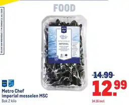 Makro Metro Chef imperial mosselen MSC aanbieding