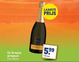 Makro Ca' Ernesto prosecco aanbieding