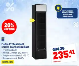 Makro Metro Professional smalle drankenkoelkast aanbieding