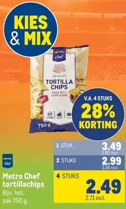 Makro Metro Chef tortillachips aanbieding