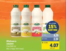 Makro Oliehoorn sauzen aanbieding