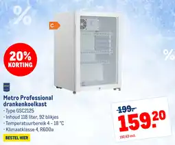 Makro Metro Professional drankenkoelkast aanbieding