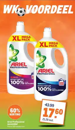 Makro Ariel Professional wasmiddel aanbieding