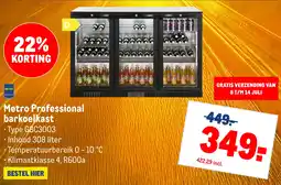 Makro Metro Professional barkoelkast aanbieding
