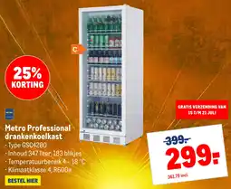 Makro Metro professional drankenkoelkast aanbieding