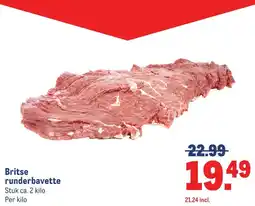 Makro Britse runderbavette aanbieding