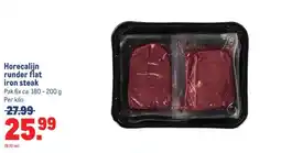 Makro Horecalijn runder flat iron steak aanbieding