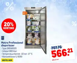 Makro Metro Professional diepvriezer aanbieding