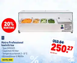 Makro Metro professional koelvitrine aanbieding