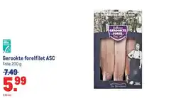 Makro Gerookte forelfilet ASC aanbieding
