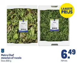 Makro Metro Chef mesclun of rucola aanbieding