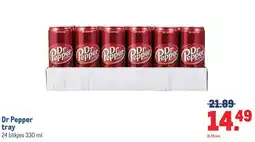 Makro Dr Pepper tray aanbieding