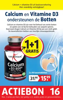 Lucovitaal Calcium en Vitamine D3 aanbieding