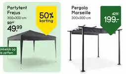 Leen Bakker Bekijk Partytent Frejus en pergola Marseille aanbieding